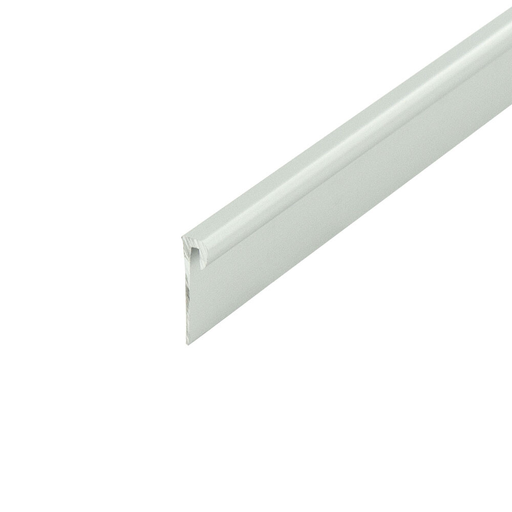 Outwater Aluminum J Channel Fits Material 1/16 Inch Thick Clear Anodized (Satin)