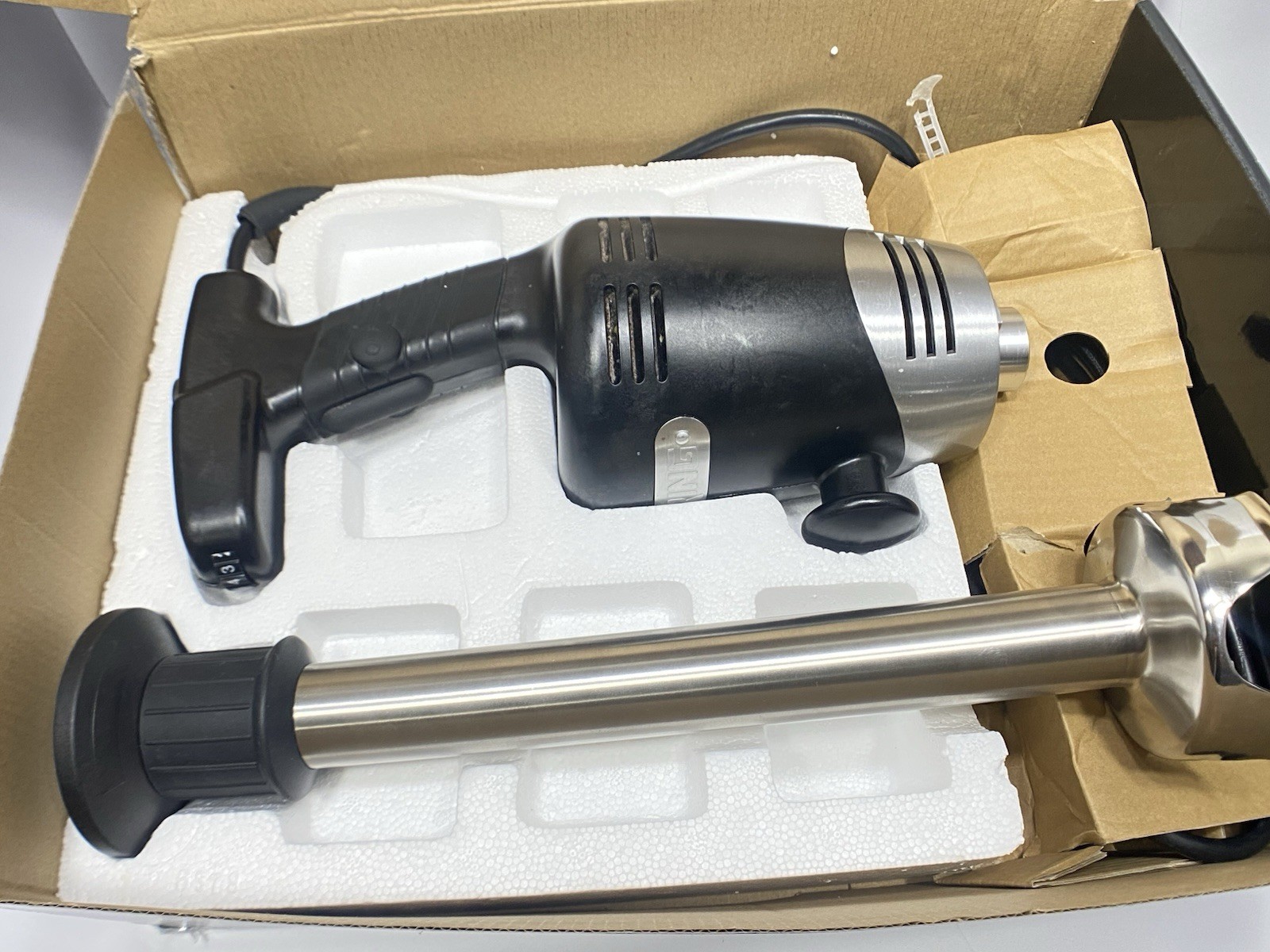Waring Commercial WSB50 Big Stick Heavy Duty Immersion Blender, 12″ Removable