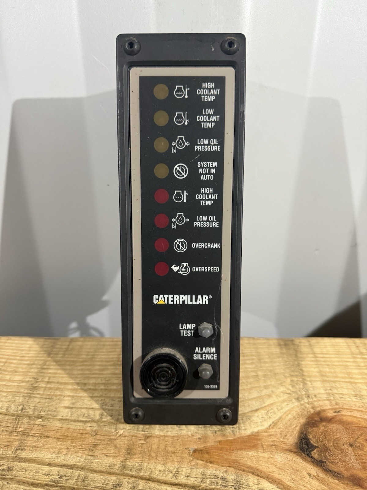 Used Caterpillar 130-3349 Remote Annunciator EMCP Control Panel 130-3329