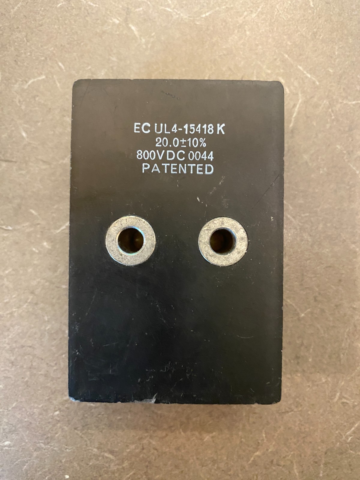 EC UL4-15418 K 20.0μF±10% 800VDC IGBT Snubber Capacitor Electronic Concepts