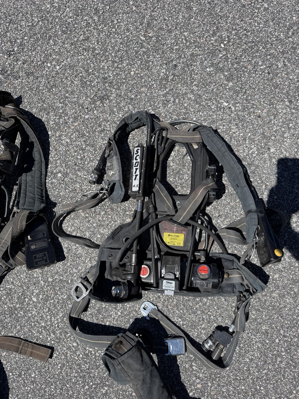 Lot of 4 Scott 4.5 AP75 SCBA Air Pak PACKs For Parts – Untested