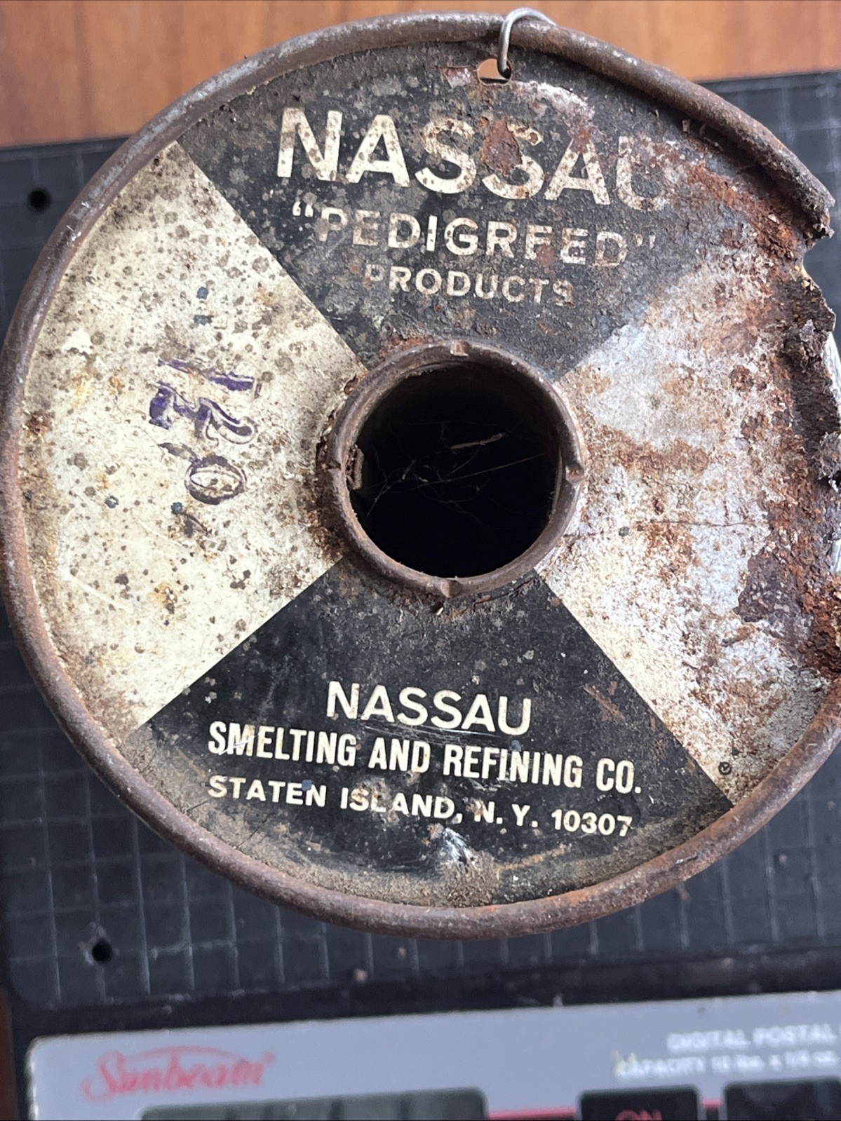 Nassau Pure Water White Rosin Solder E-Rosin. Spec AT-7424, 4.69lbs, .040 Dia