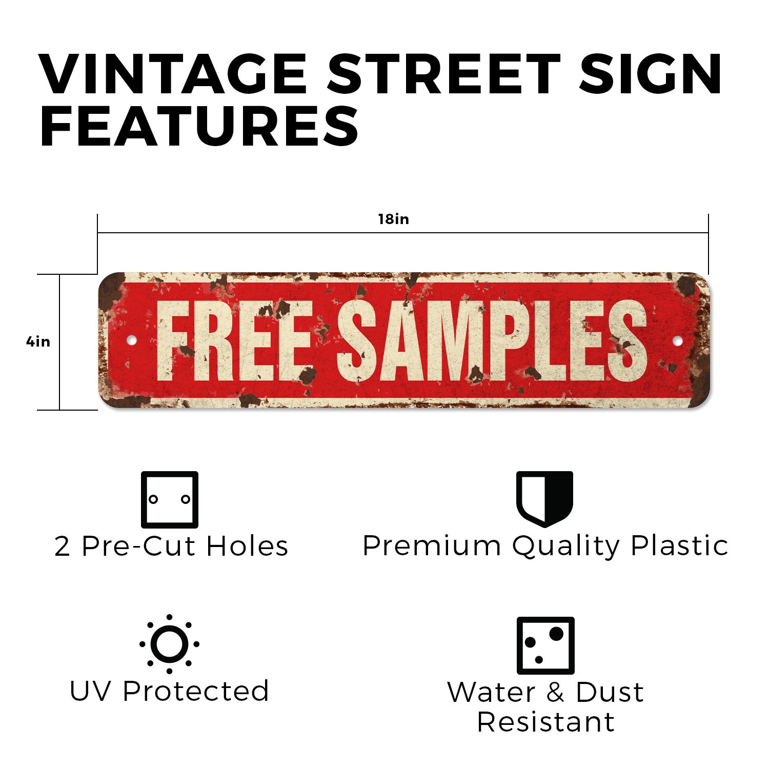 FREE SAMPLES Vintage Style Street Sign giveaways sampler consumer product