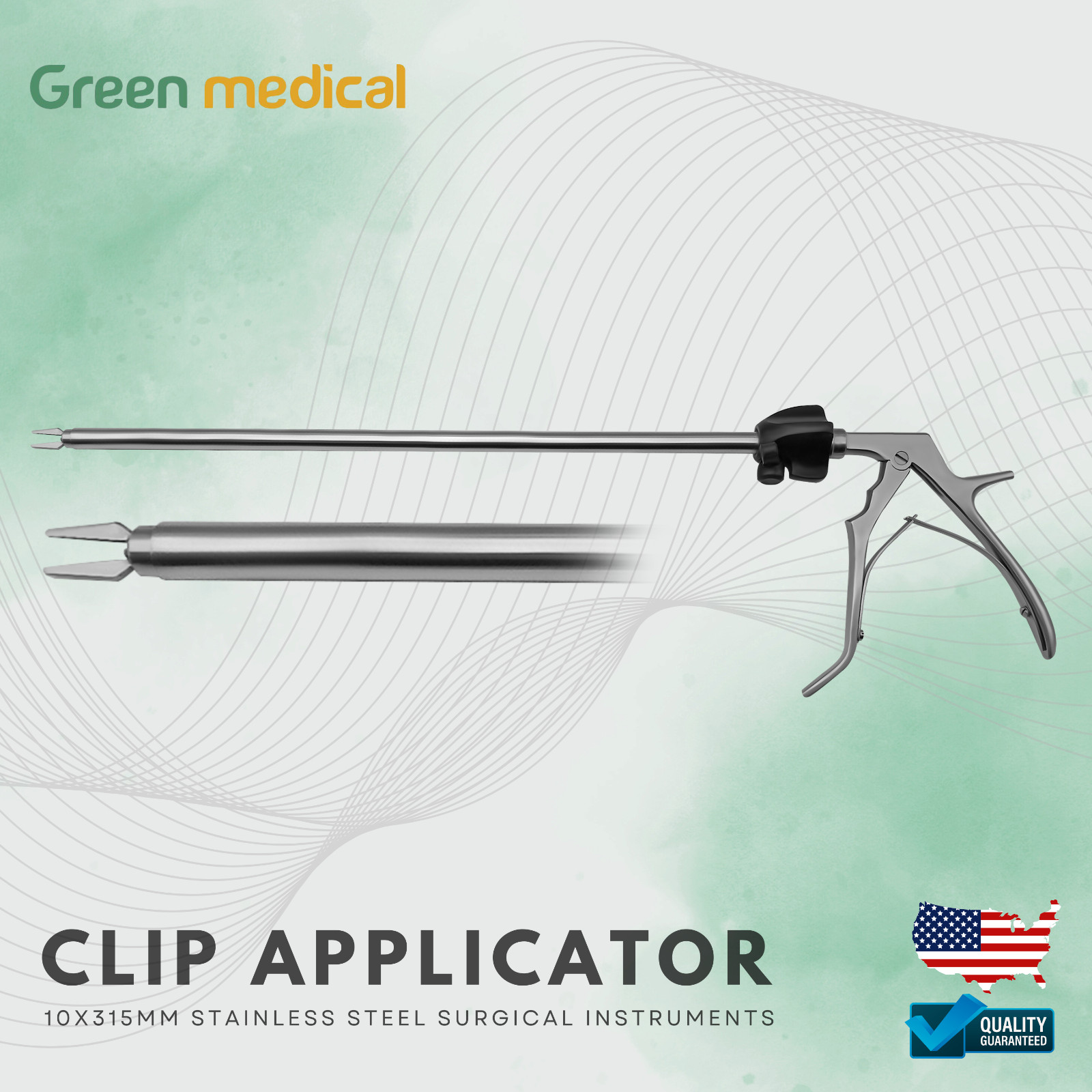 Laparoscopic Clip Applicator 10x315mm Surgical Instrument –LAPA Surgery Tool