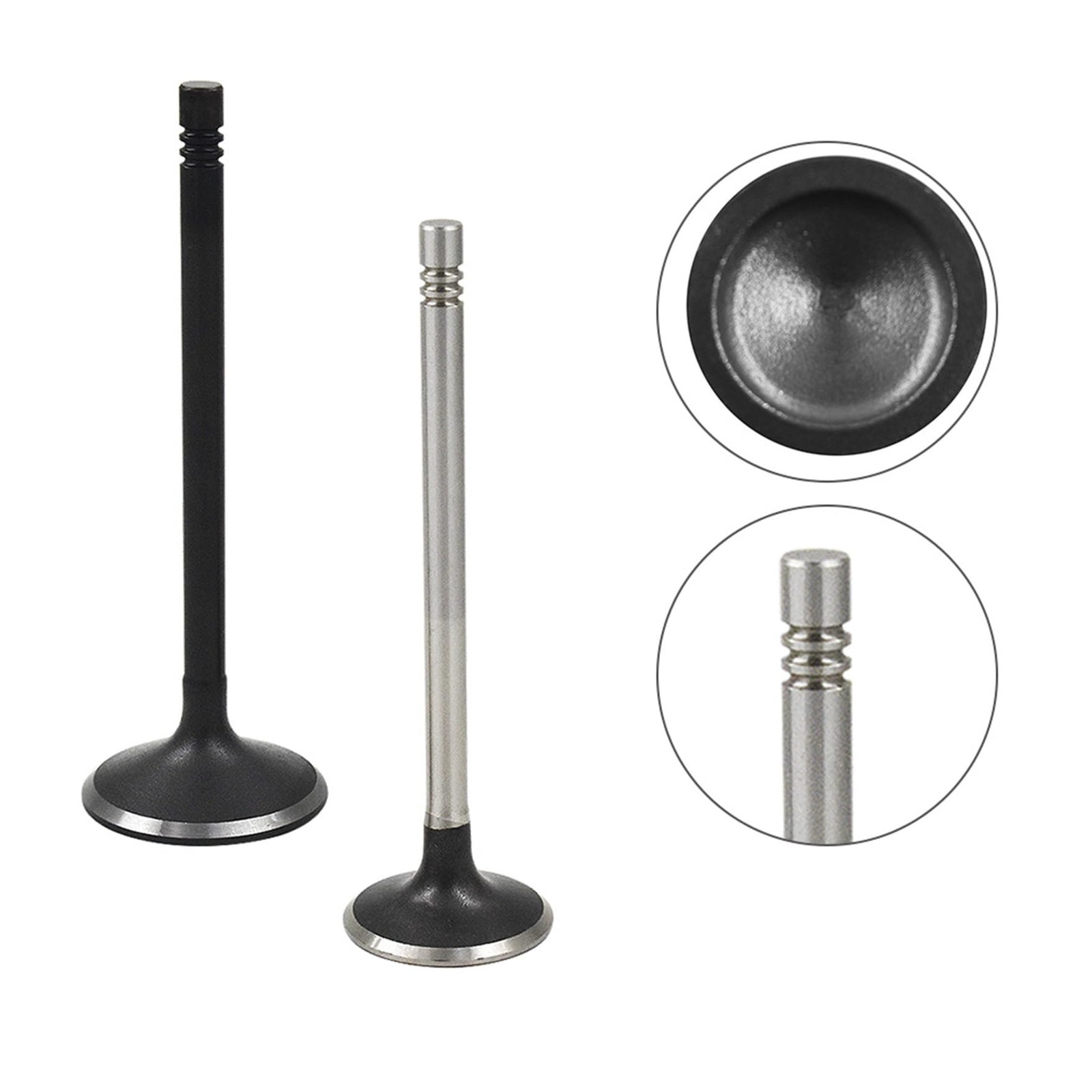 waltyotur 16Pcs Intake Exhaust Engine Valves Replacement for GM 16.5 cm