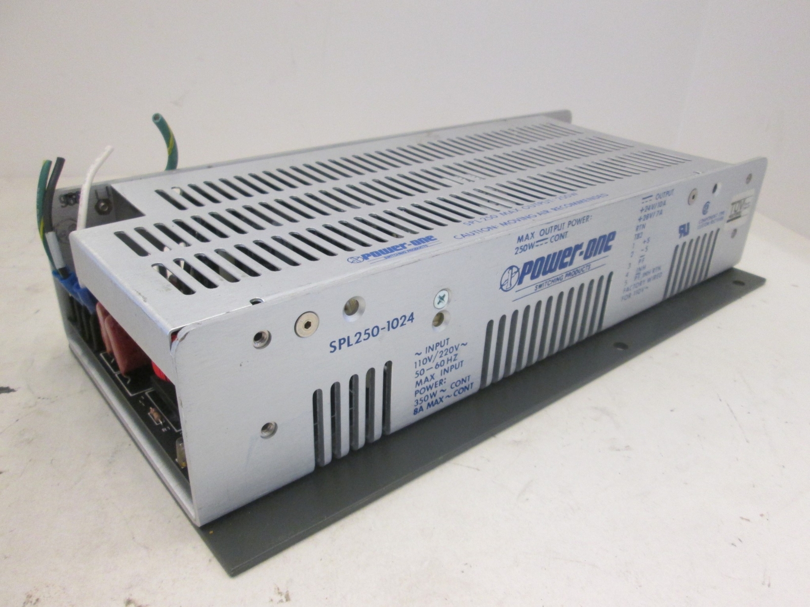 Power One, Power Supply, SPL250-1024, 110V/220V, 50-60Hz, Used