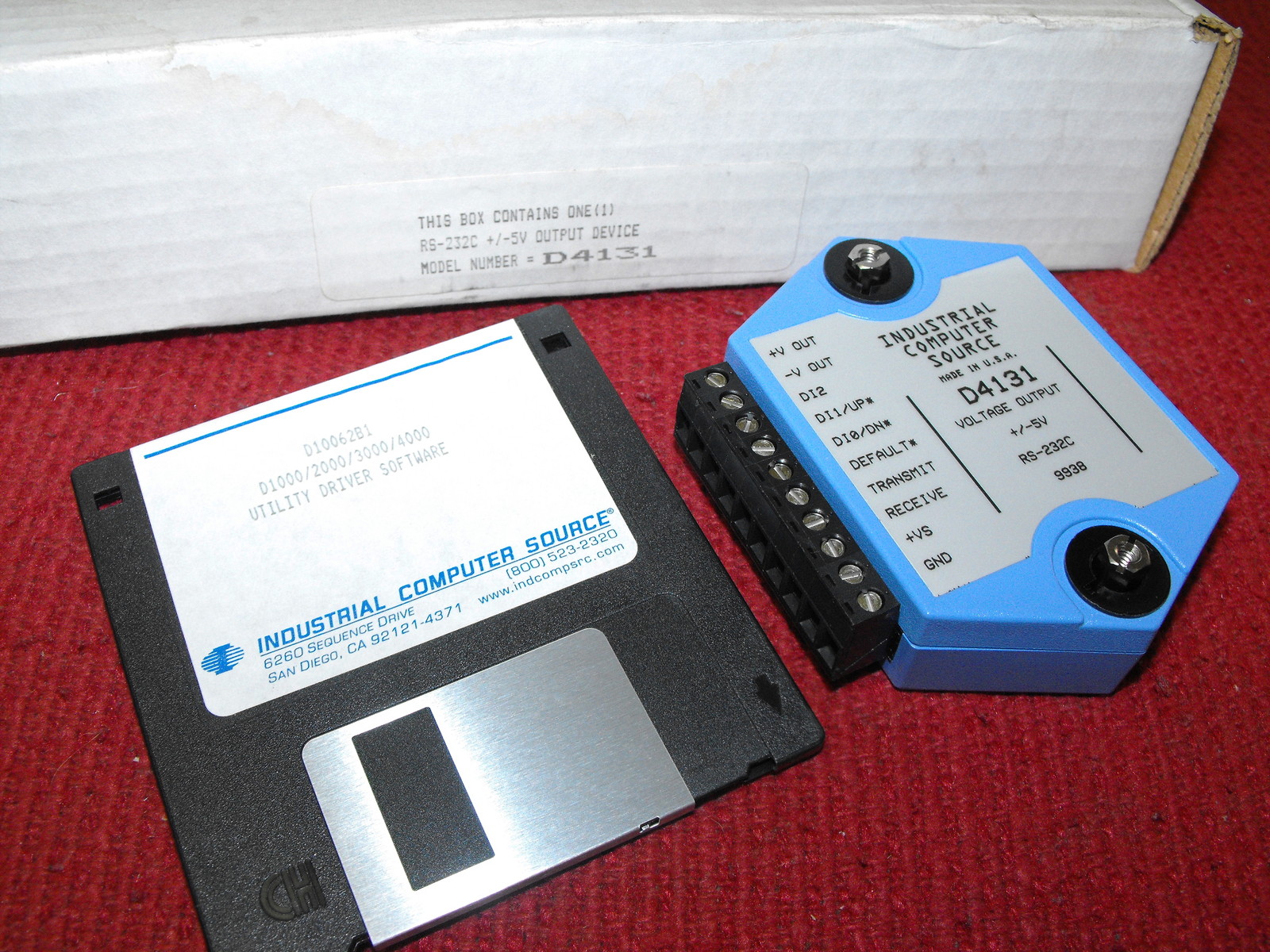 Industrial Computer Source – Model 4131 – RS-232C & +/-5V Output Device – UNUSED