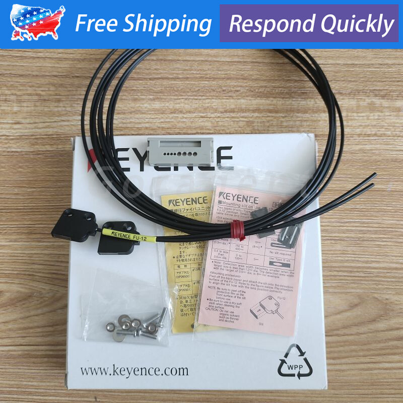 For Keyence FU-12 FU12 Photoelectric Sensor Transmissive Fiber Optic Switch