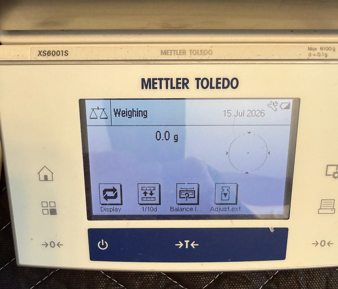 Mettler Toledo XSR 6001S, Excellence Precision Top Loading Balance 6100g x 0.1g