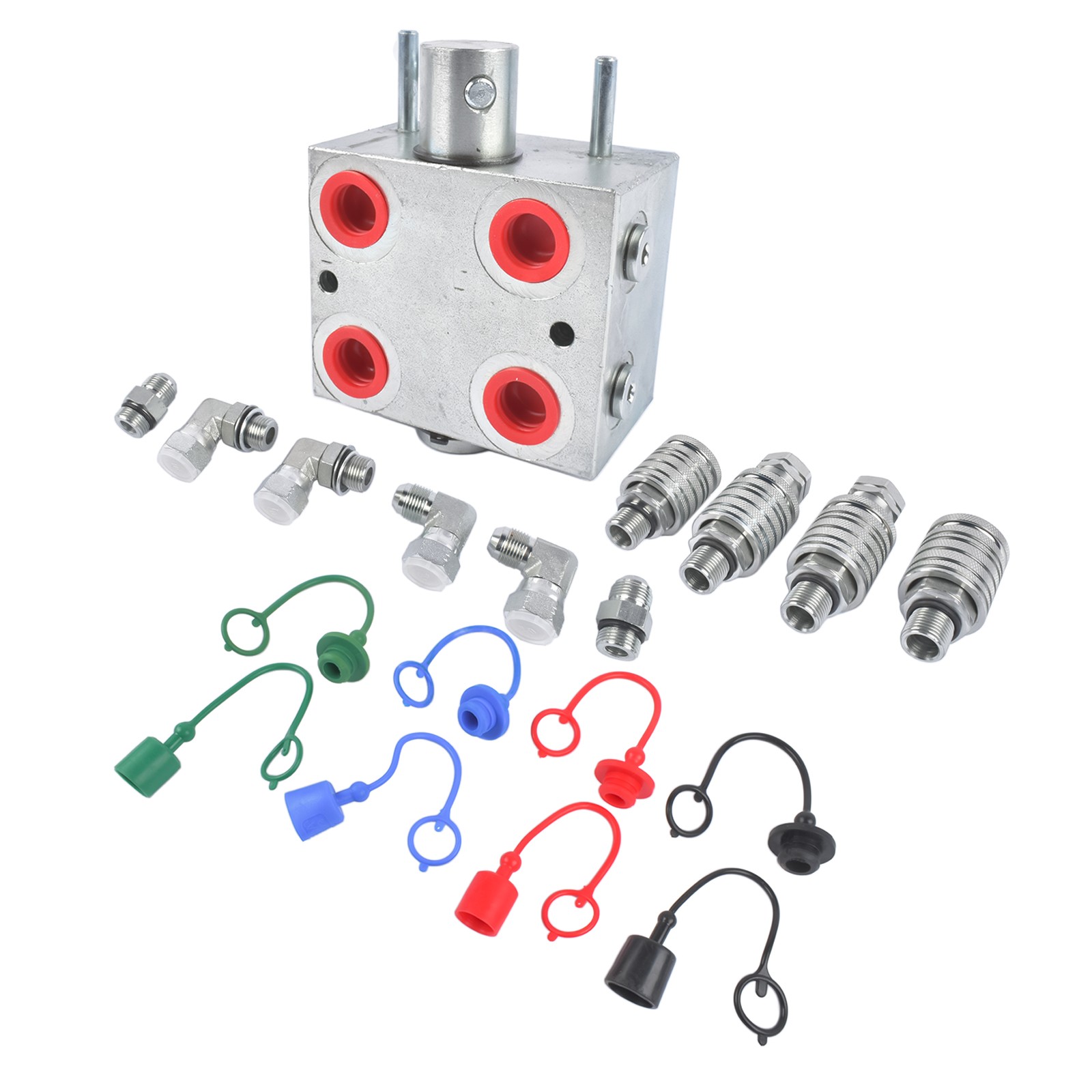 20 GPM Flow, 3000 PSI Max Pressure Manual Hydraulic Multiplier with Couplers