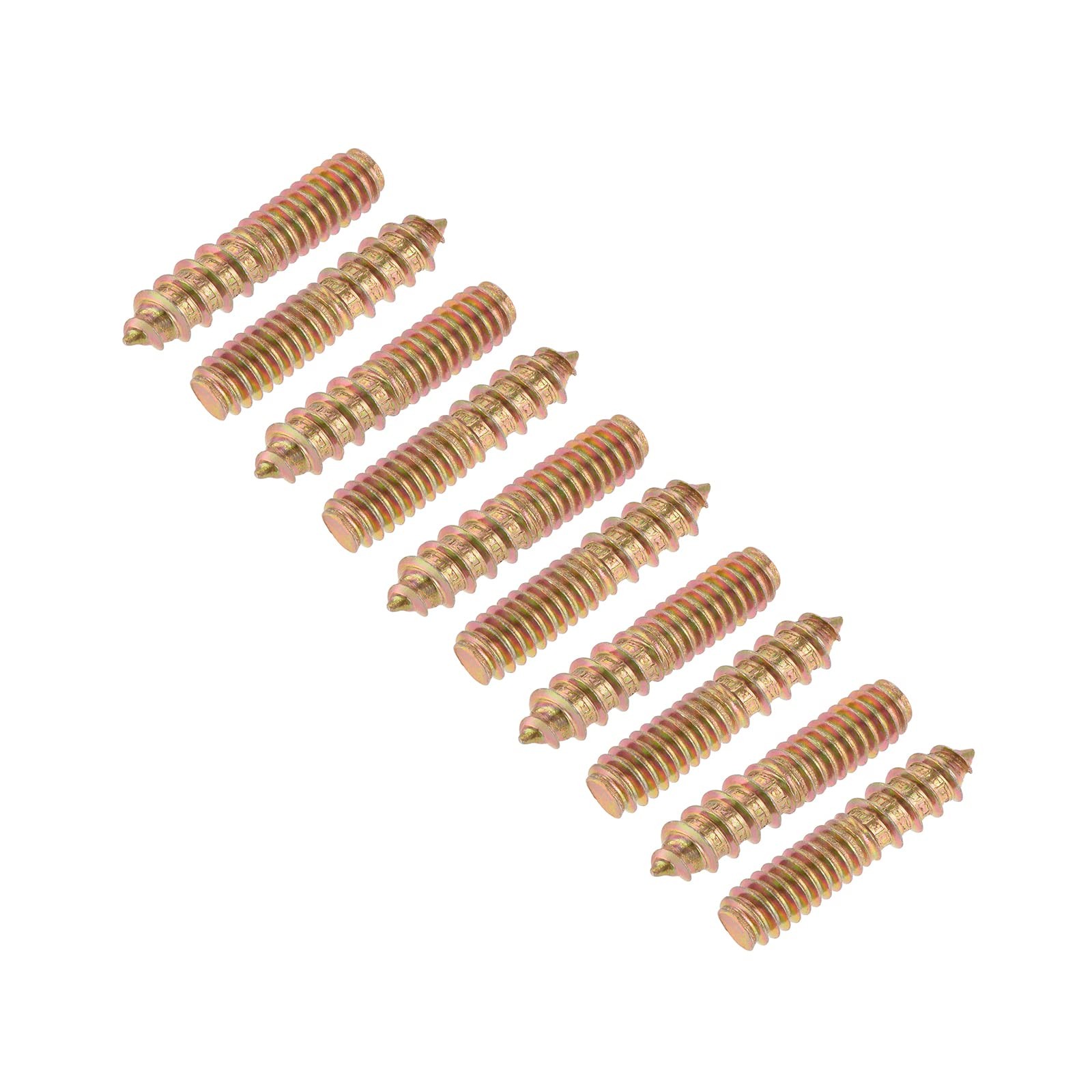 METALLIXITY Double Ended Screws (1/4-20 x 1-1/4 Inch) 1/4-20 x 1-1/4″, Brass