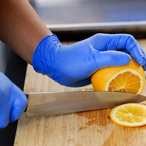 Nitrile Blend Material Disposable Gloves, Powder Free, Latex Free, 100-Pack