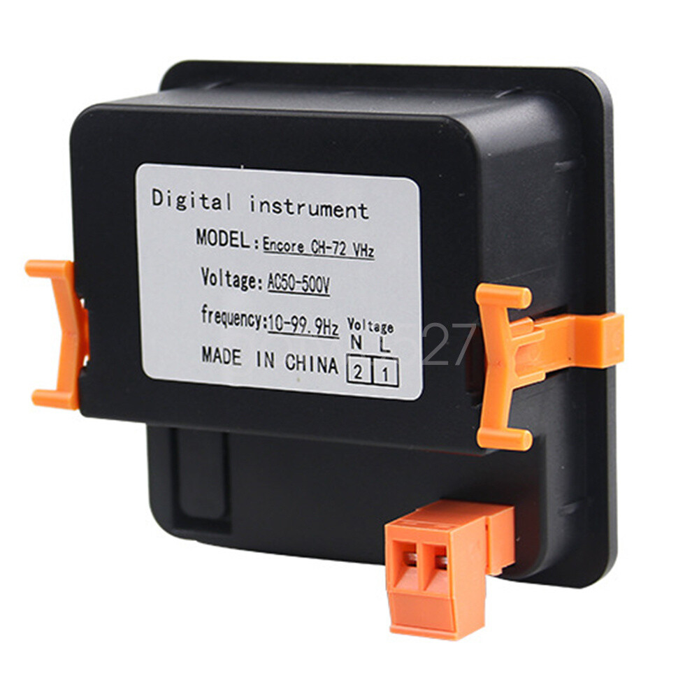 AC50-500V Voltage Frequency Meter Digital LED Display Voltage Tester 10.0-99.9Hz