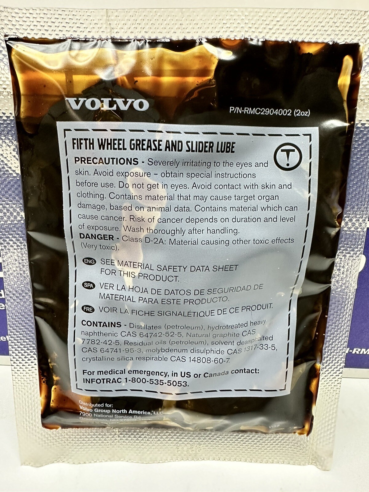 Volvo 5th Wheel Grease Fifth Wheel Grs, 60 – 2oz packets