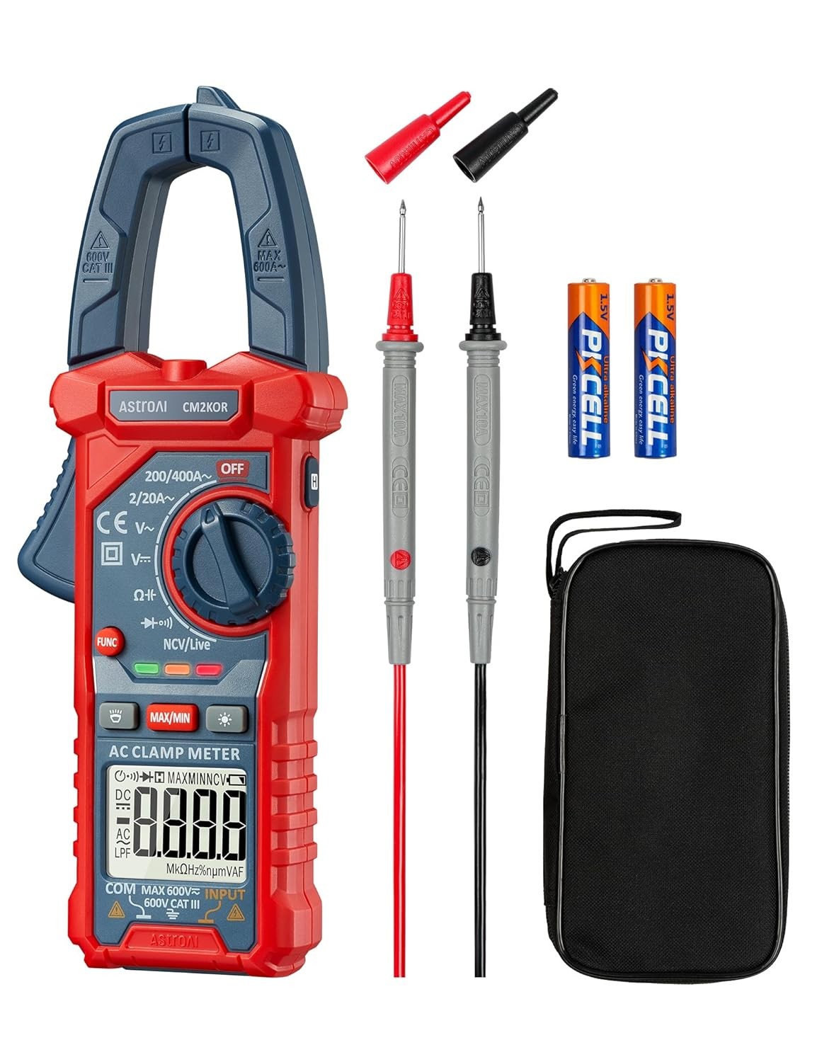 AstroAI Digital Clamp Meter 2000 Counts Auto-Ranging AC Current ** NEW SEALED **