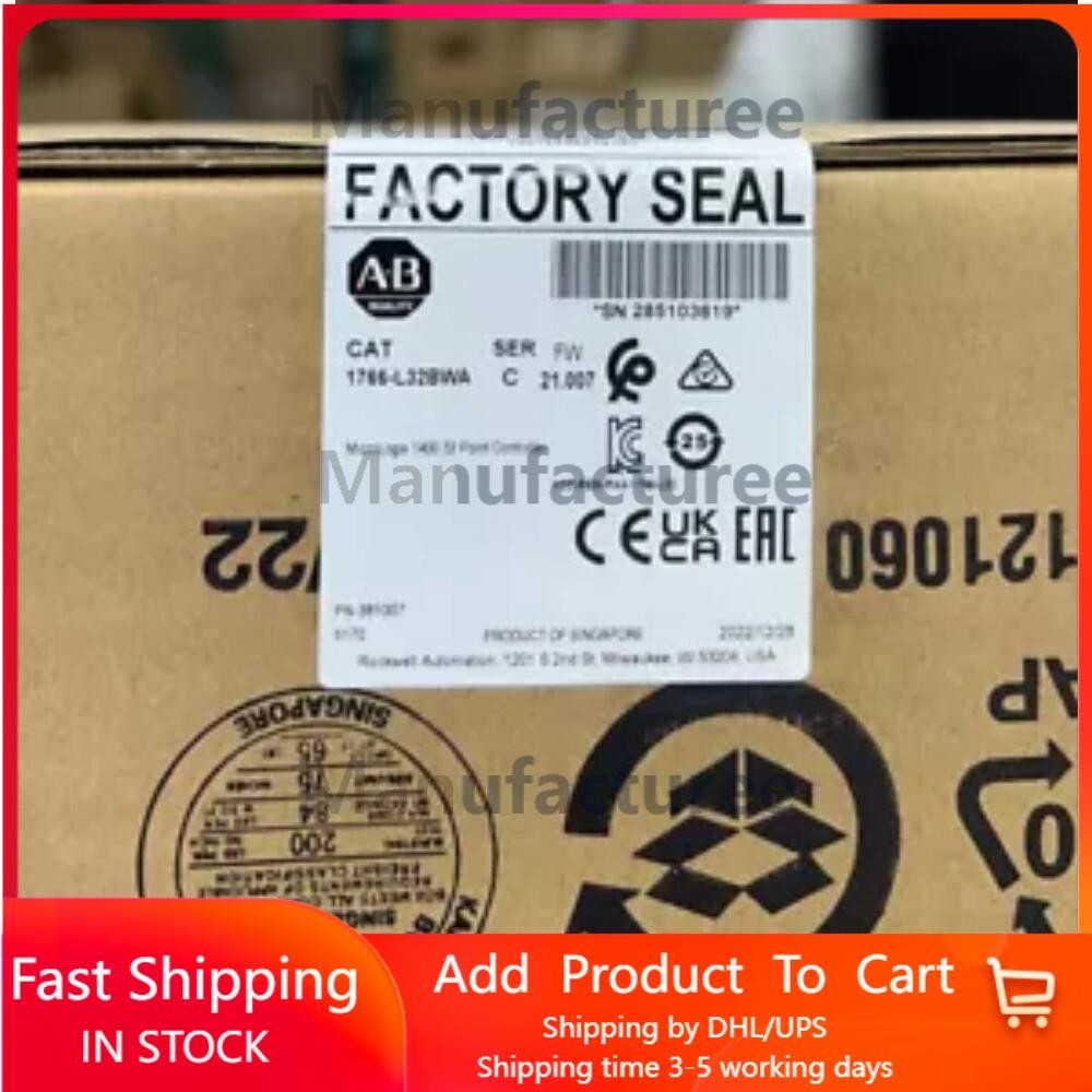 New AB 1766-L32BWA MicroLogix 1400 32 Point Controller New Sealed US Free Tax