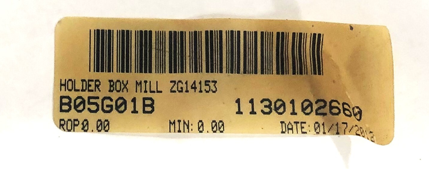 Unbranded 8.50IN 2.51X2IN OD 1-3/8 AG6 Box Mill Holder 0.50IN Split ZG14153 NOS