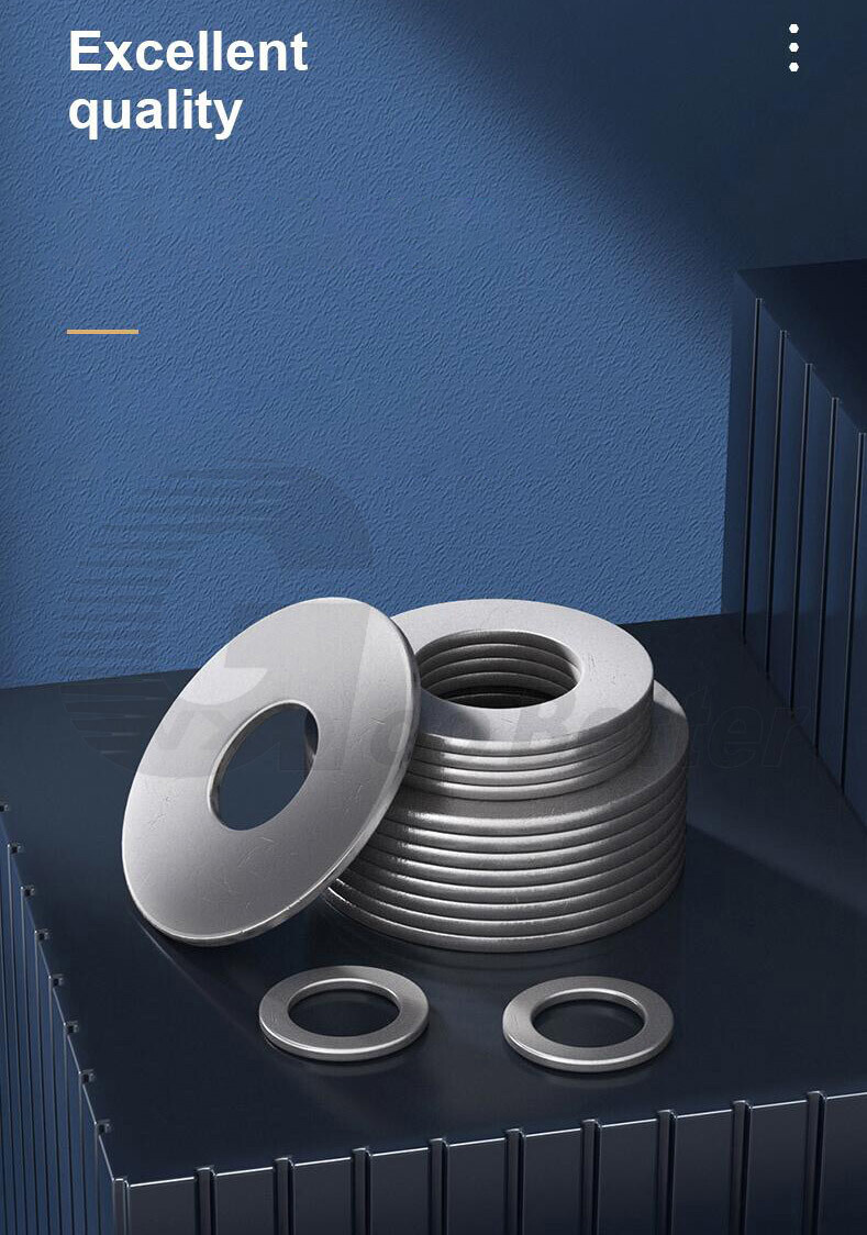 Washers M1.6~ M36 A2 Stainless Steel Flat Washer, Thick=0.3 ~10mm Flat Fender