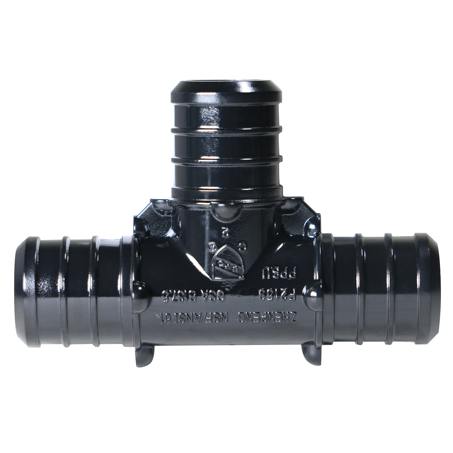 25 PIECES 3/4″ PEX TEE POLY ALLOY LEAD FREE CRIMP PLASTIC FITTINGS – NSF, CUPC