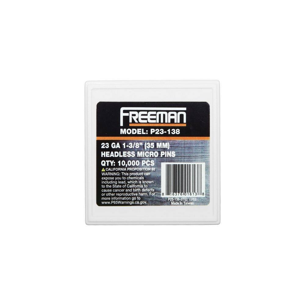 1-3/8 In. 23-Gauge Headless Micro Pins 10,000 Pin Nails per Box