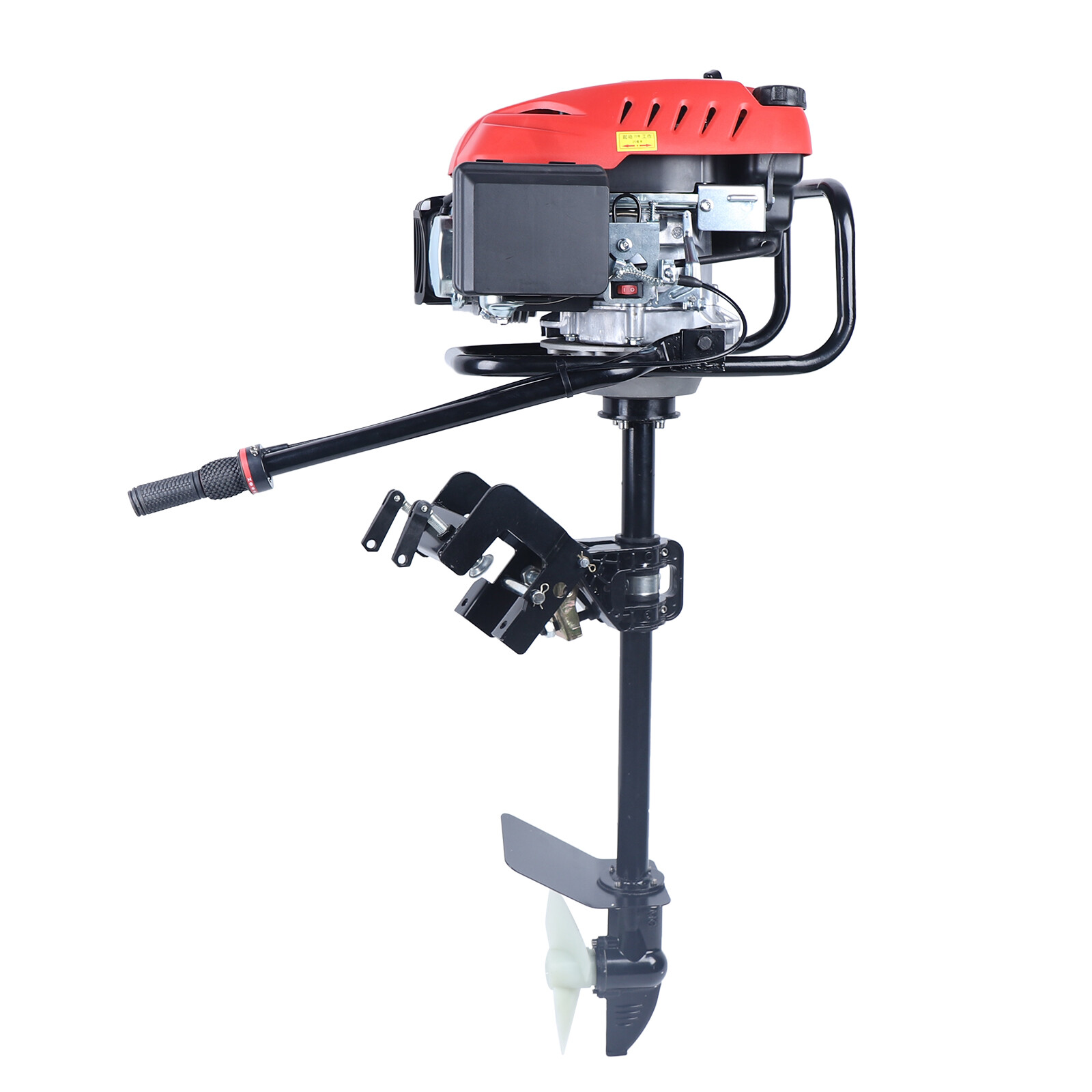 4 Stroke 6 HP 200CC Outboard Motor Fishing Boat Engine Air Cooling Heavy Duty