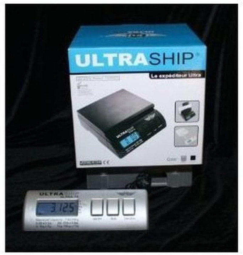 Ultraship 35 Lb Electronic Scale,Black; Blue