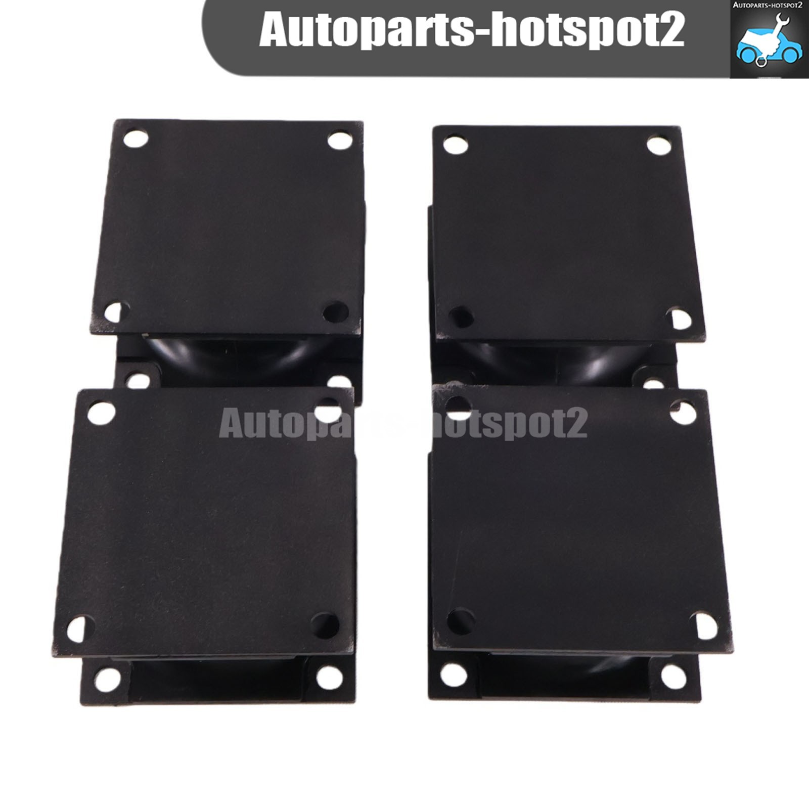4PCS Vibratory Plate Compactor Rubber Isolator Shock Mount For Stanley Hydraulic