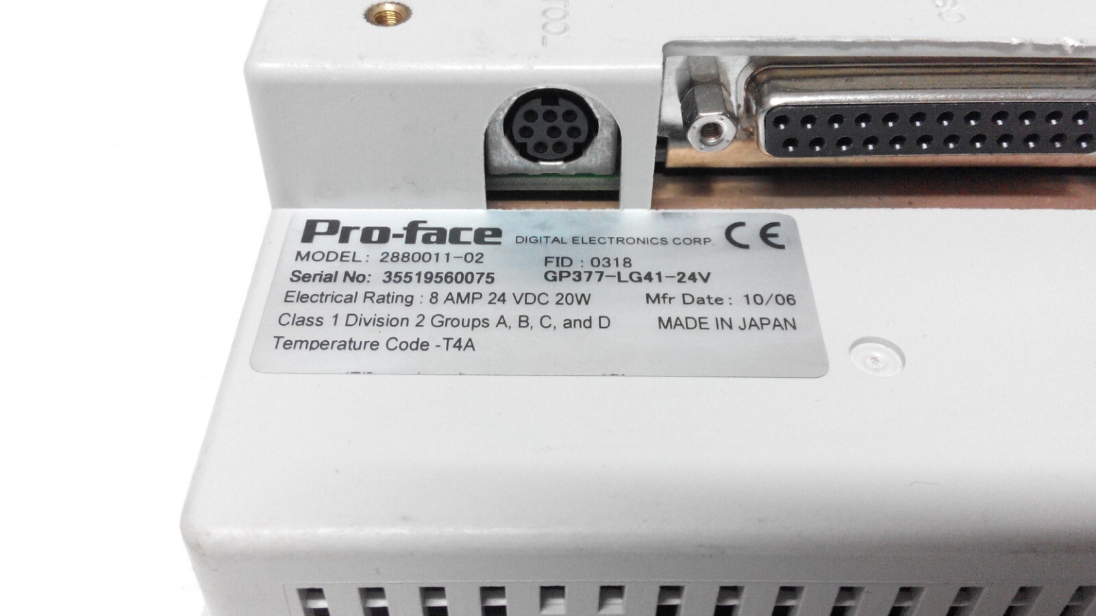 PRO-FACE 2880011-02/GP377-LG41-24V