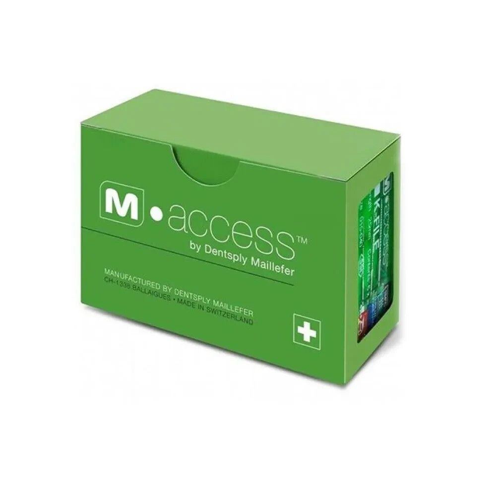 10 Packs Dentsply M-Access K-File Endodontic Root Canal Hand Stainless Steel Fil