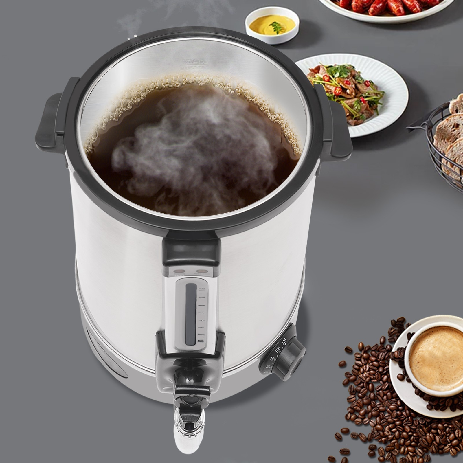 20L Commercial Eletric Hot Water Dispenser Countertop Water Boiler 110V