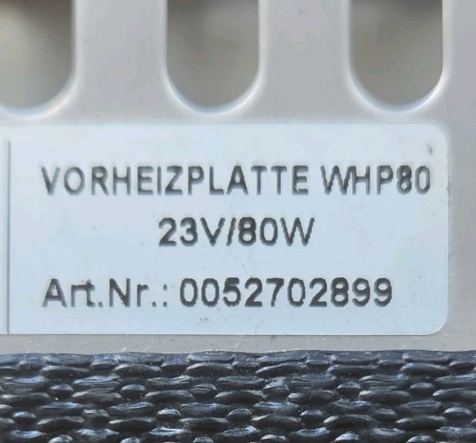 WELLER WHP 80 WHP80 Preheating plate ● tested and works