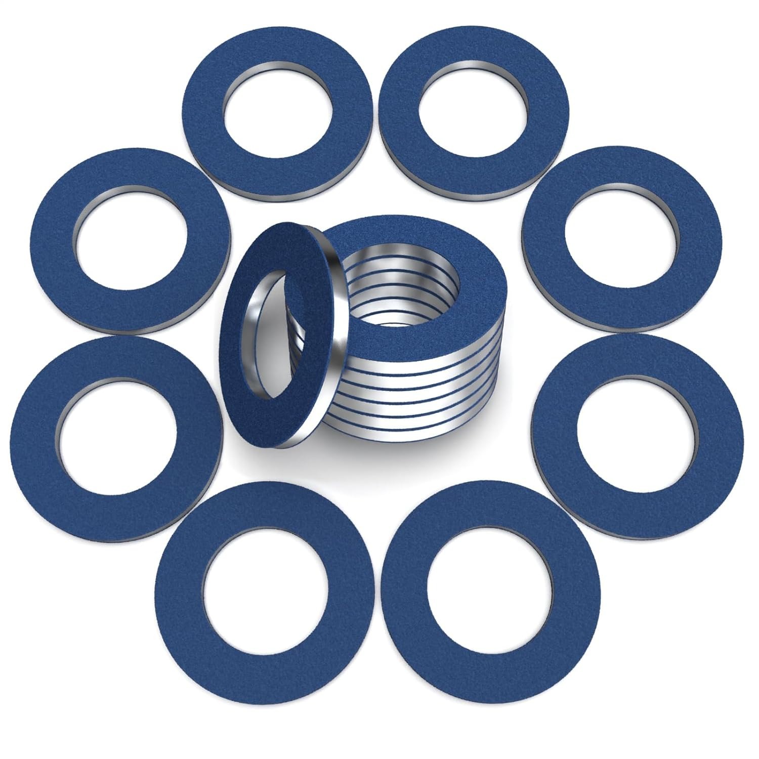 Oil Drain Plug Gasket Set of 24 M12 Aluminum Crush Washers for Automotive