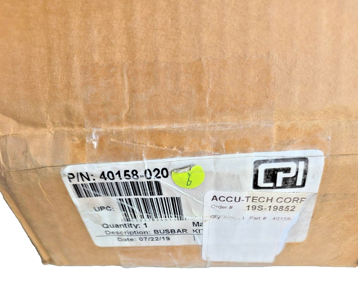 CPI Chatsworth 40158-020 Grounding Busbar Kit 1/4″ x 4″ x 20″ BICSI