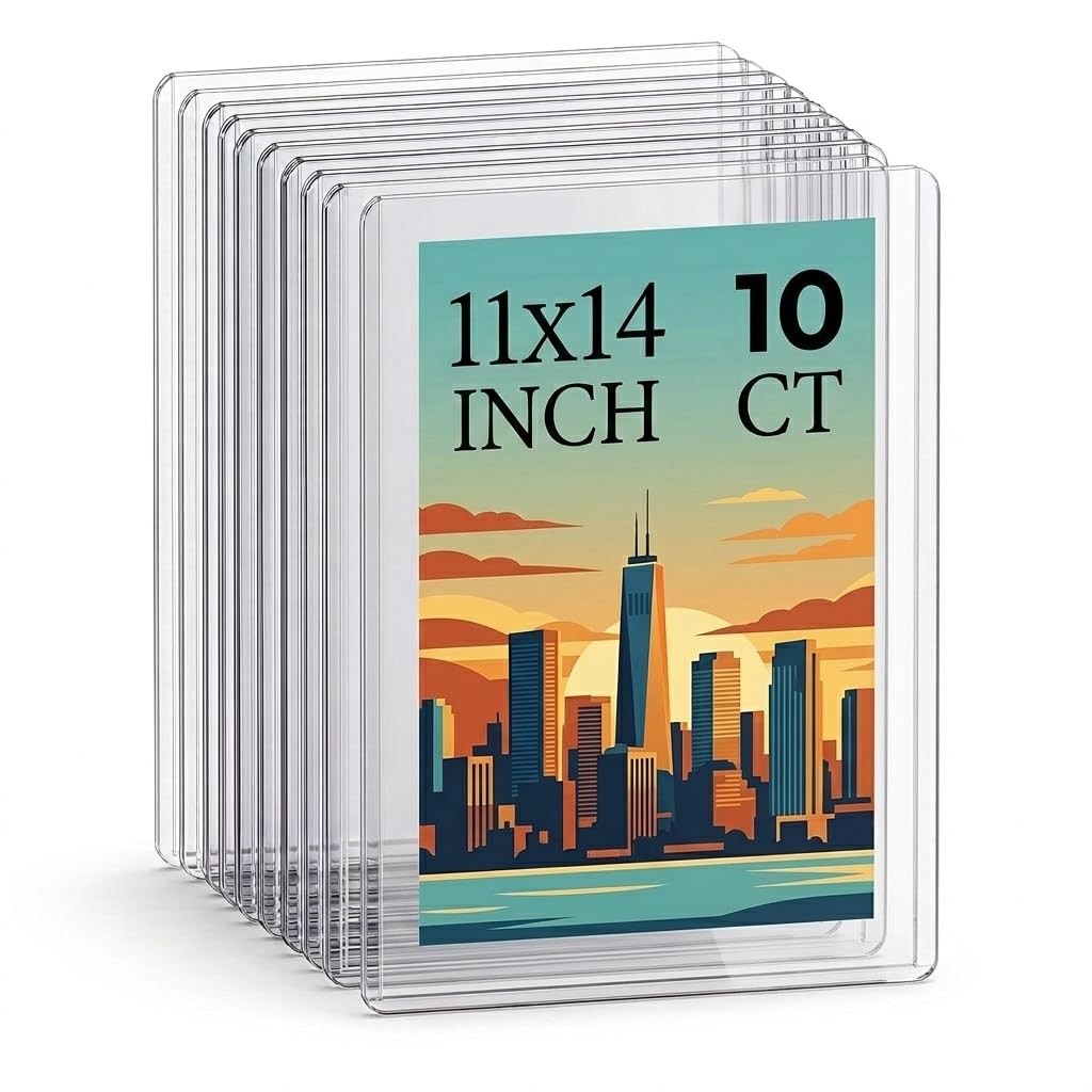11×14 Toploaders 10ct – Ultra Durable Card Protectors for Graphic Art, Photos &