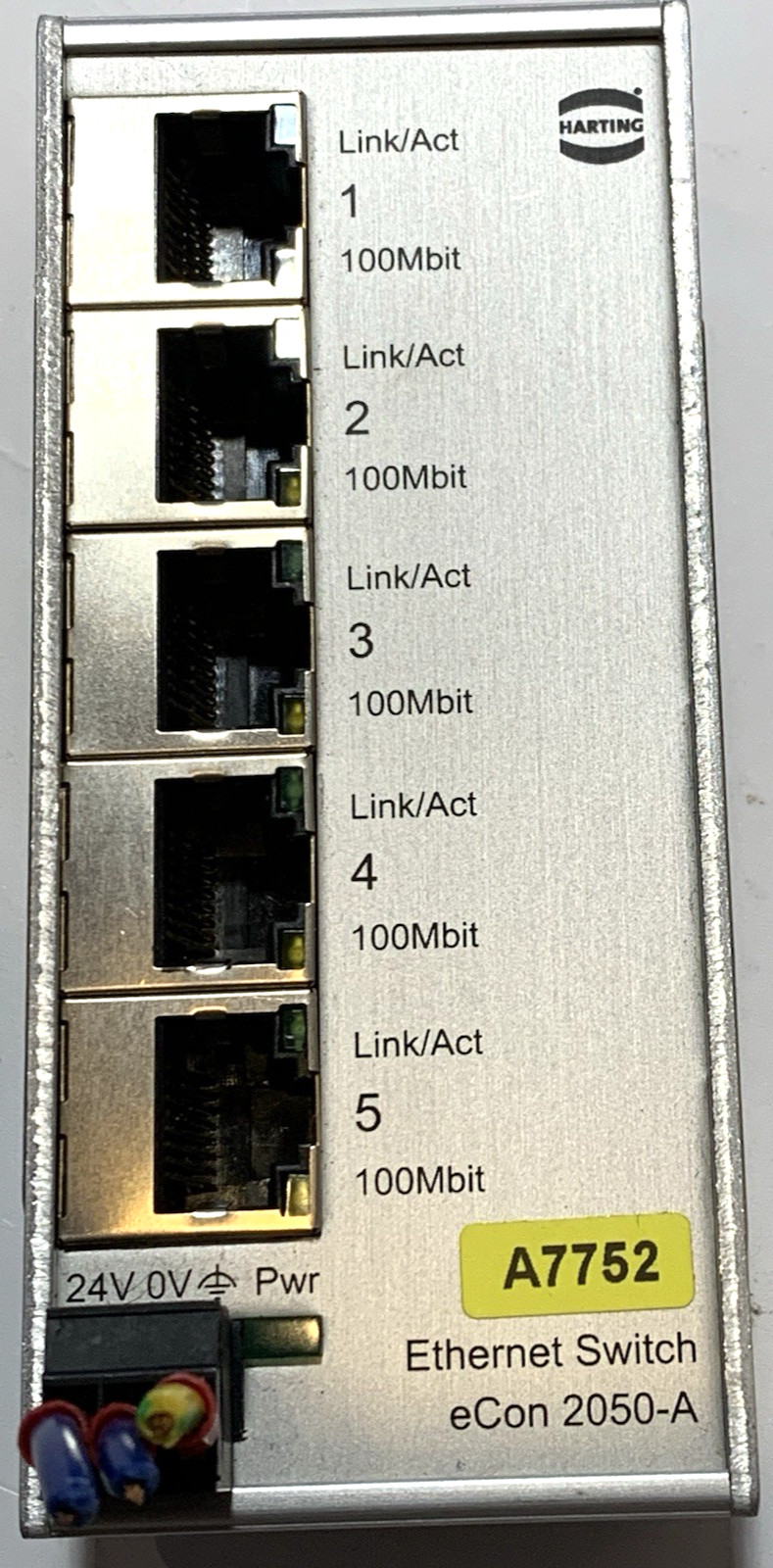 Harting Electric ESC eCon 2050-A 5 Port Ethernet Switch Hub IP 30 $25.00 + FREE