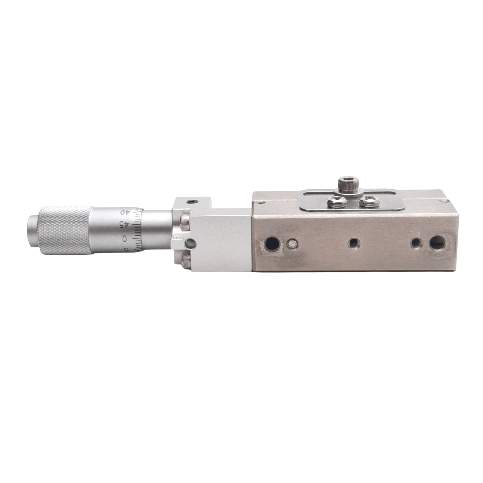 Single Axis Linear Micrometer Stage, 50x15mm, 13mm Travel, 0.01mm Graduation
