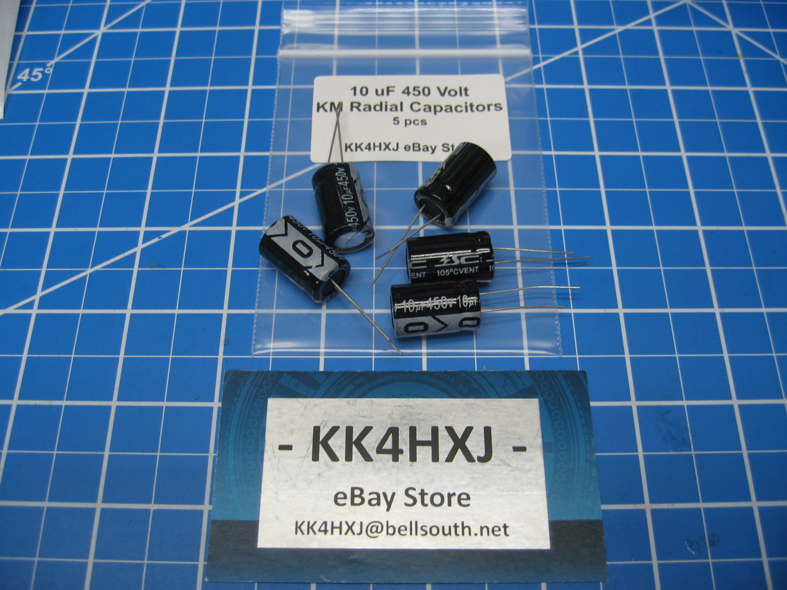 SC – KM Series – Radial Electrolytic Capacitors – 350V 22uF – 5 Pieces