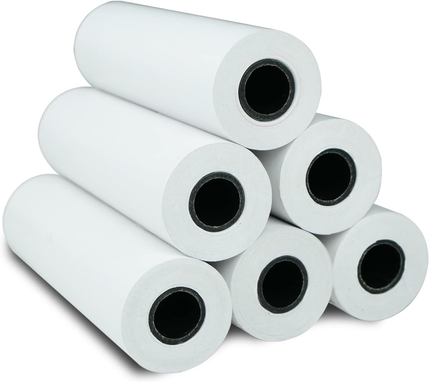 A6 Thermal Paper 6 Rolls(110mm/4.3″width/7m long,Φ1.18″) for portable printer…