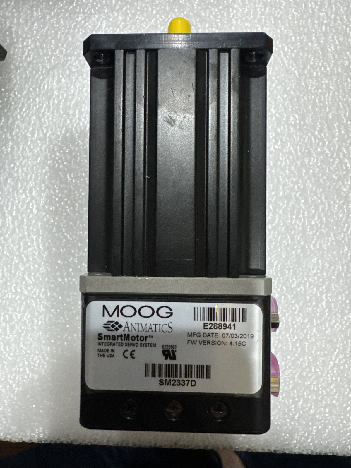 MOOG ANIMATICS SM2337D SMARTMOTOR MFG 2019. TESTED GOOD.