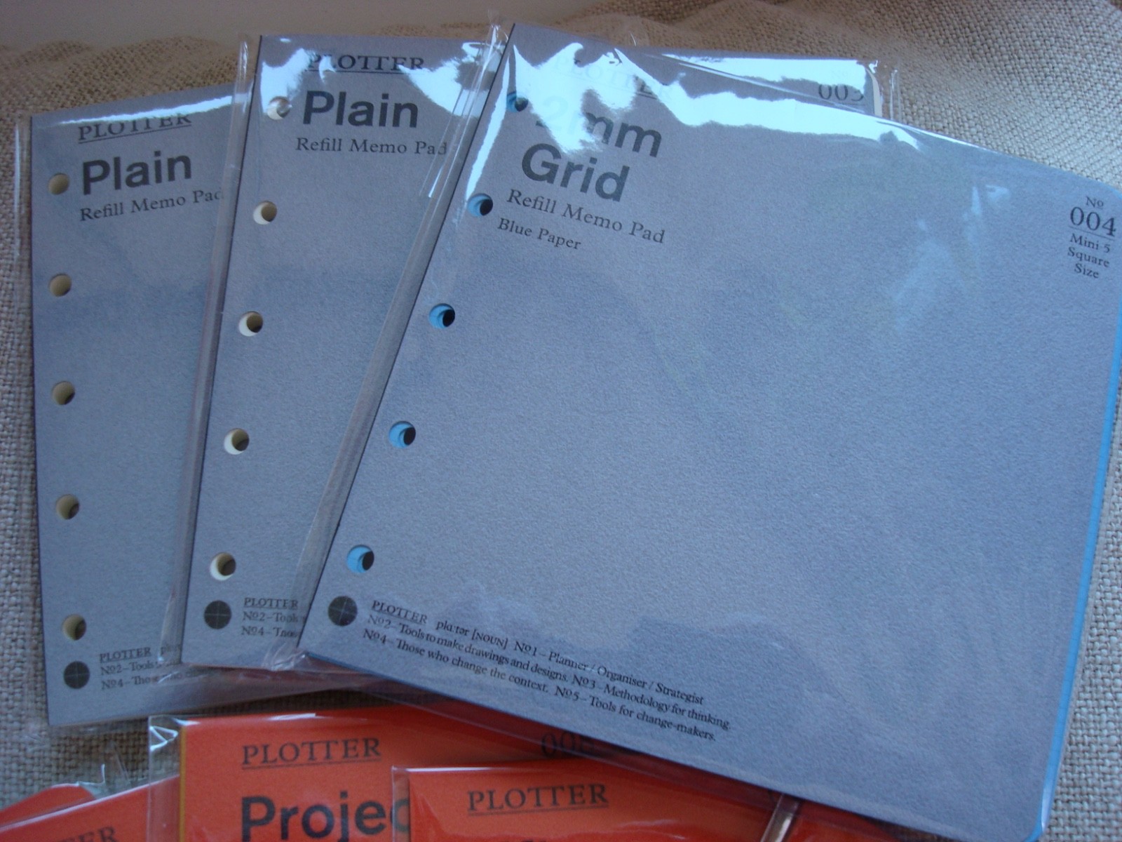 Plotter Mini 5 (M5) Blue Bridle leather Notebook organizer
