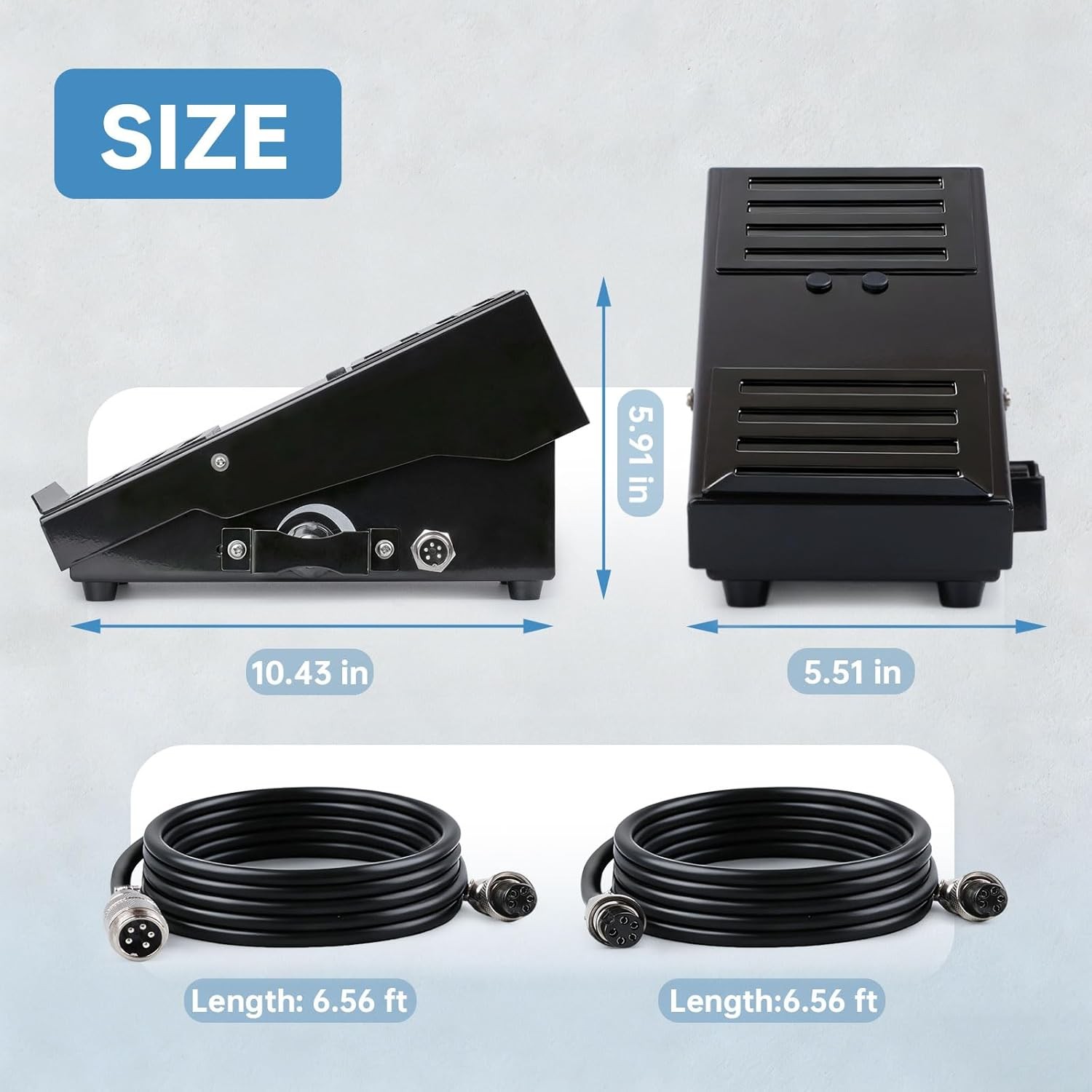 TIG 5-Pin Welding Foot Pedal, Compatible with TIG-200P ACDC TIG-205P YWT-200DC,