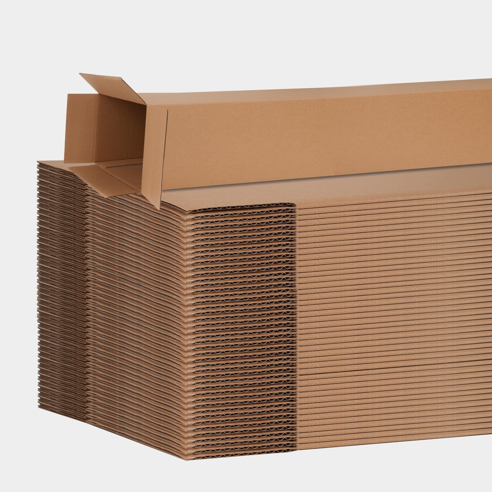 5 Pack 4x4x36 Inch Tall Corrugated Cardboard Boxes, 4″L x 4″W x 36″H Shipping…