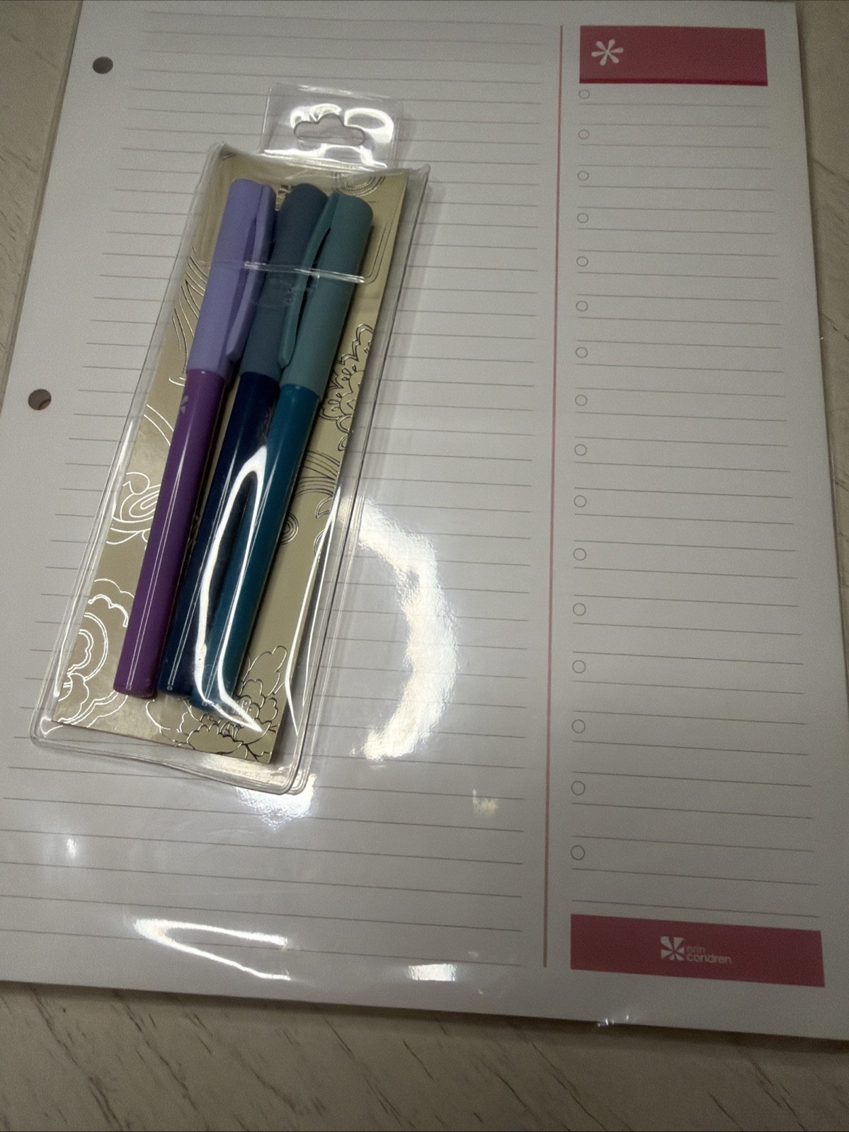 erin condren planner Pen Paper Journal Pouch Sticker Charm Set Lot Mystery