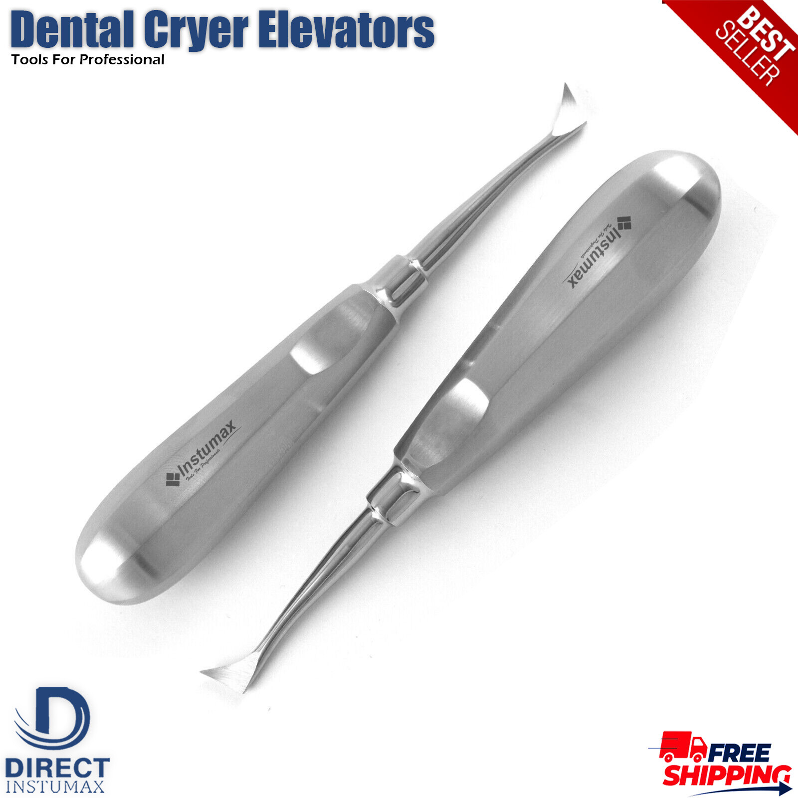 Dental Elevators Tooth Extraction Luxating Root Tip Implant Surgical Instruments