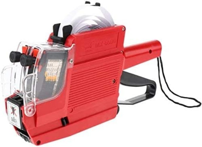 JIAYING MX-6600 10 Digits 2 Lines Price tag Gun Labeler with 3 Rolls Double Line