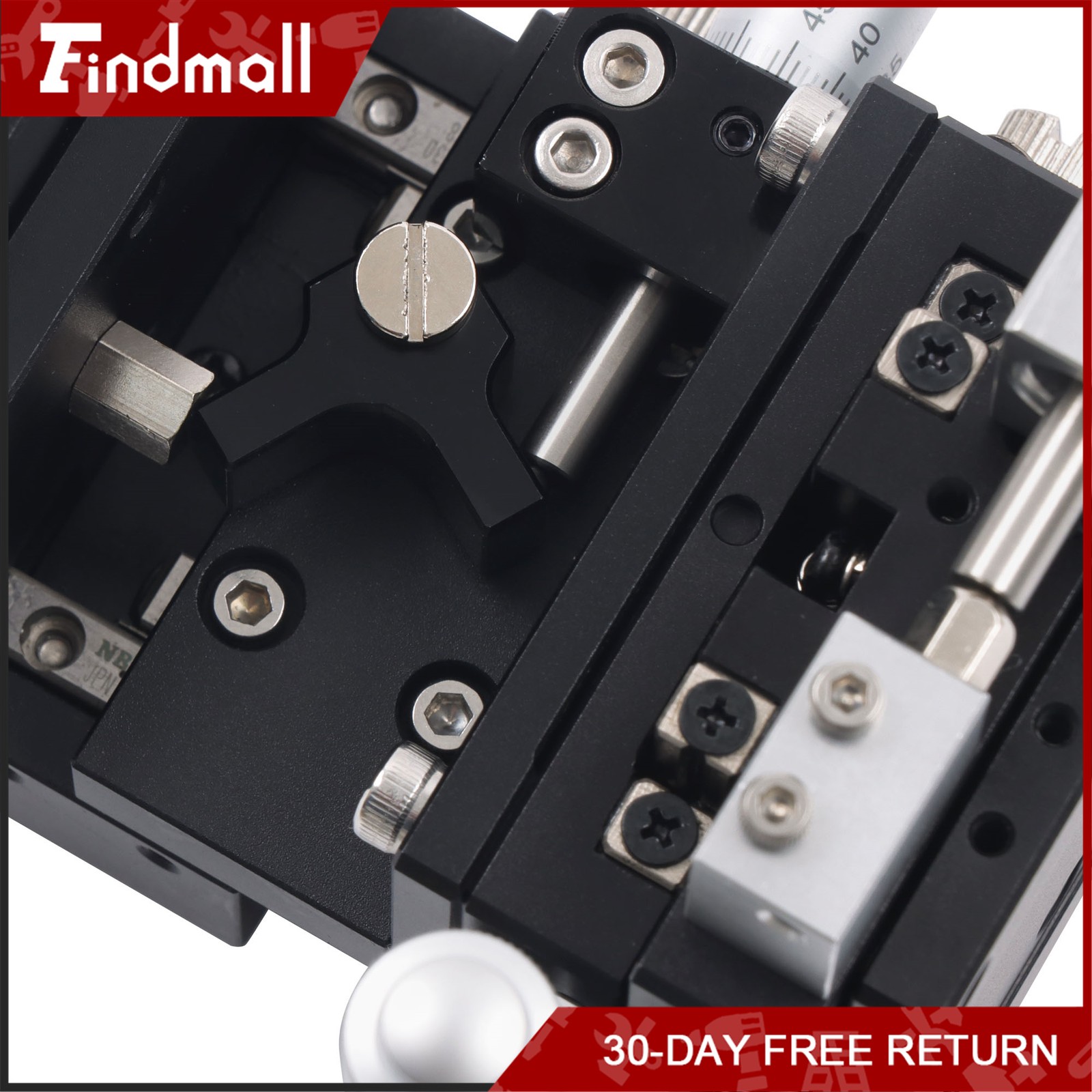 Findmall XYZR 4 Axis Manual Positioning Stage 60x60mm Tuning Sliding Table