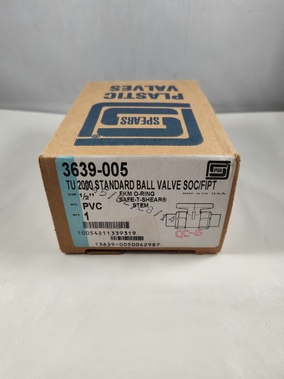 Spears 3639-005 TU 2000 Standard Ball Valve SOC/FIPT 1/2″
