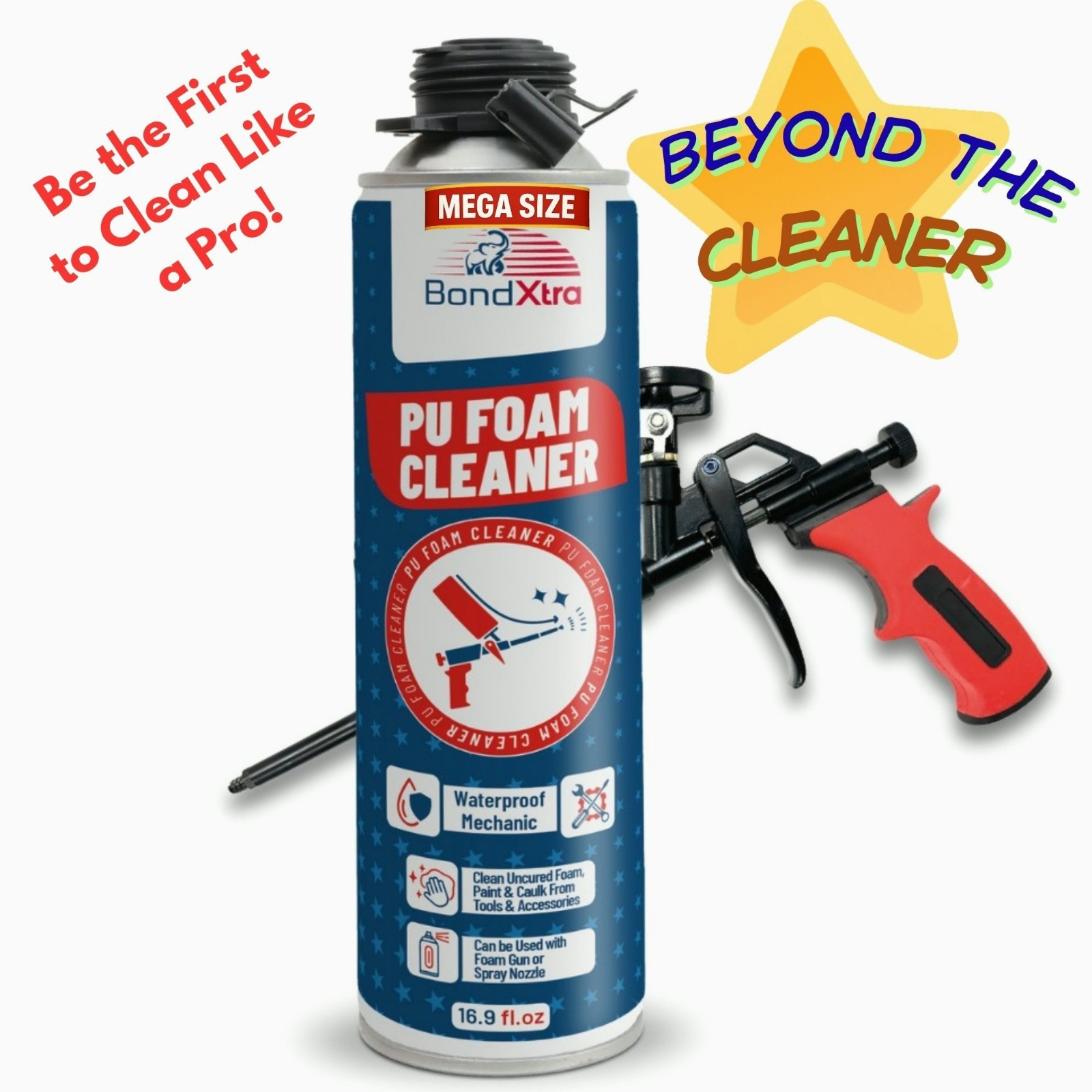 Spray Foam Cleaner, Insulation Polyurethane Sealant Remover for Pro Dispensing
