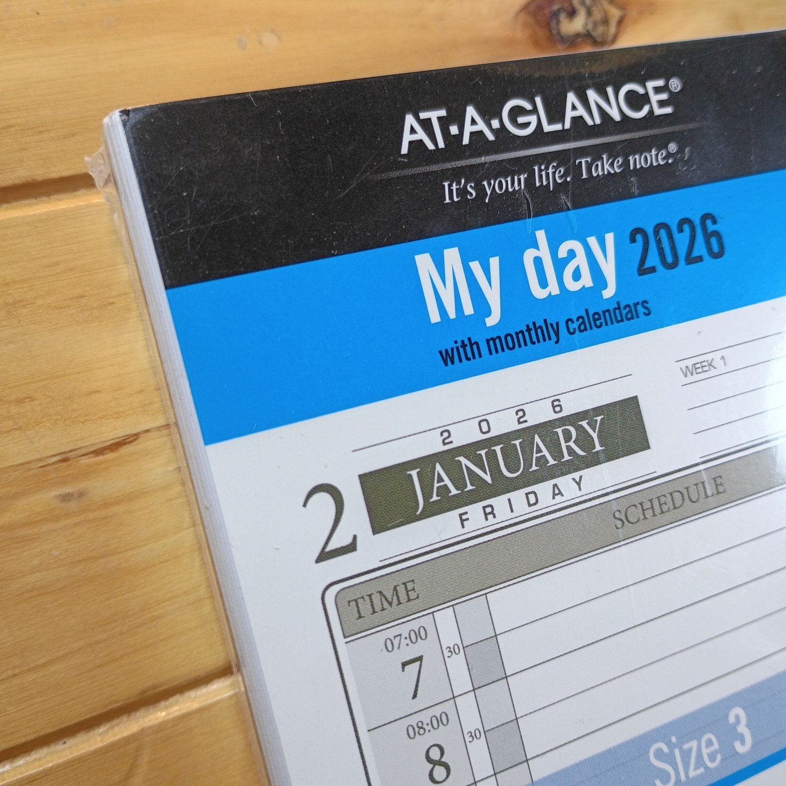 AT-A-GLANCE My Day 2026 Size 3 Comparable To Day-timer #12800 Item #471-125 New.