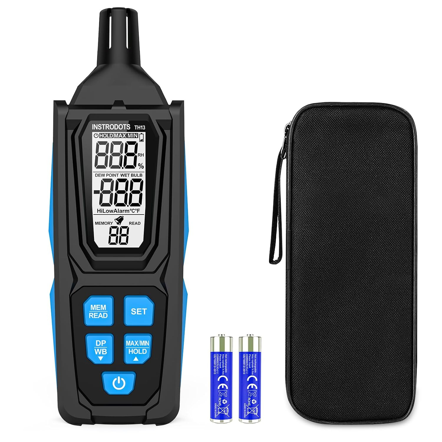 Temperature Humidity Meter, High Precision Digital Psychrometer Hygrometer